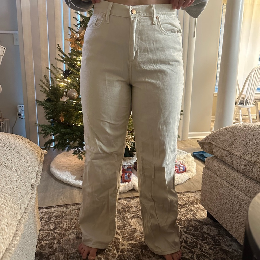 Women’s Universal Thread Relaxed Wide Leg Light Wash Cream Pants